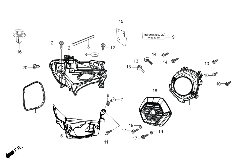 E-1 WATER PUMP / COOLING FAN