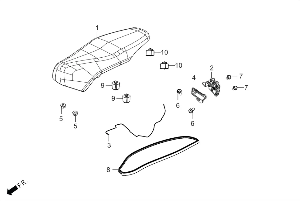 F-12 SEAT diagram showing 77236-ABS-400
