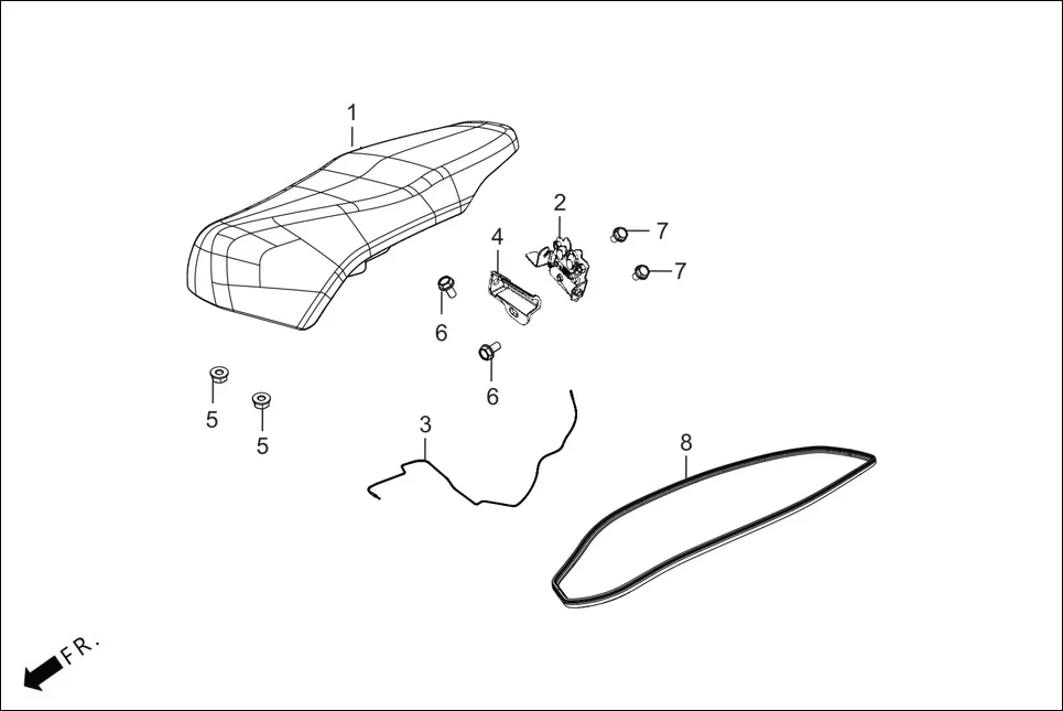 F-12_VX SEAT assembly diagram for Hero DESTINI 125(Dec.,2024)