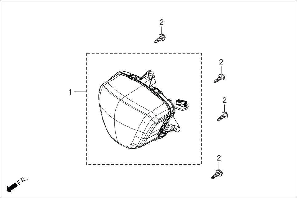 F-1_VX/ZX HEAD LIGHT diagram showing 33100-ABS-401