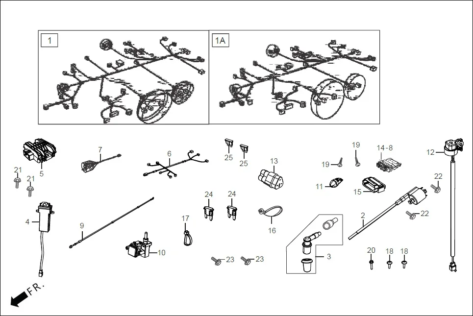 F-22_ZX ELECTRICALS(WIRE HARNESS) diagram showing 91551-RAA-000