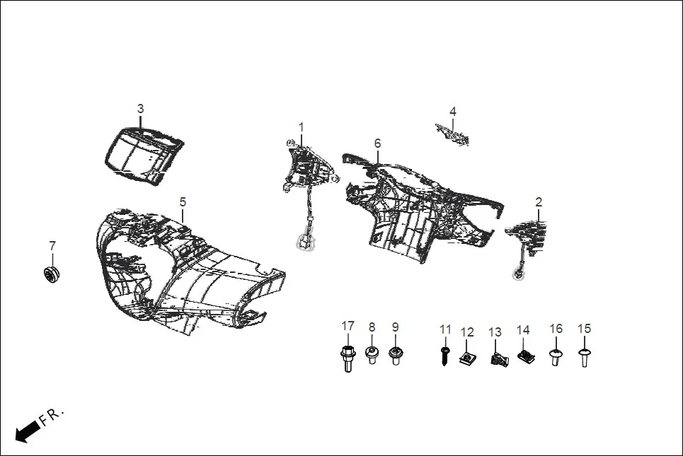 F-4A_VX HANDLE COVER assembly diagram for Hero DESTINI 125(Dec.,2024)