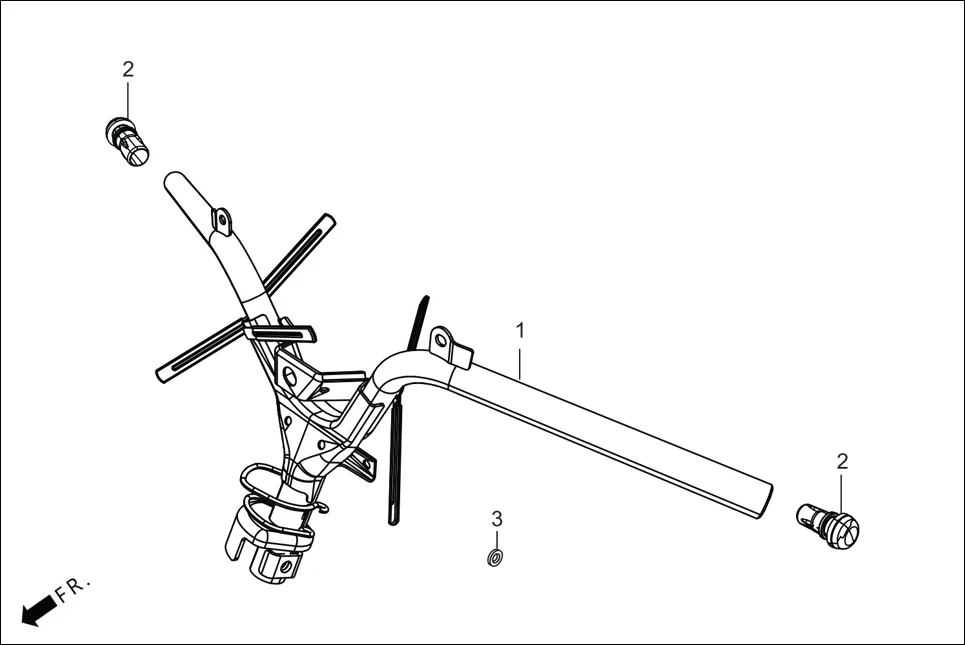 F-4_LX/VX HANDLE &amp; HNDL COVER diagram showing 53100-ABS-400