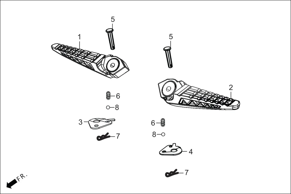 F-7A STEP PILLION assembly diagram for Hero DESTINI 125(Dec.,2024)
