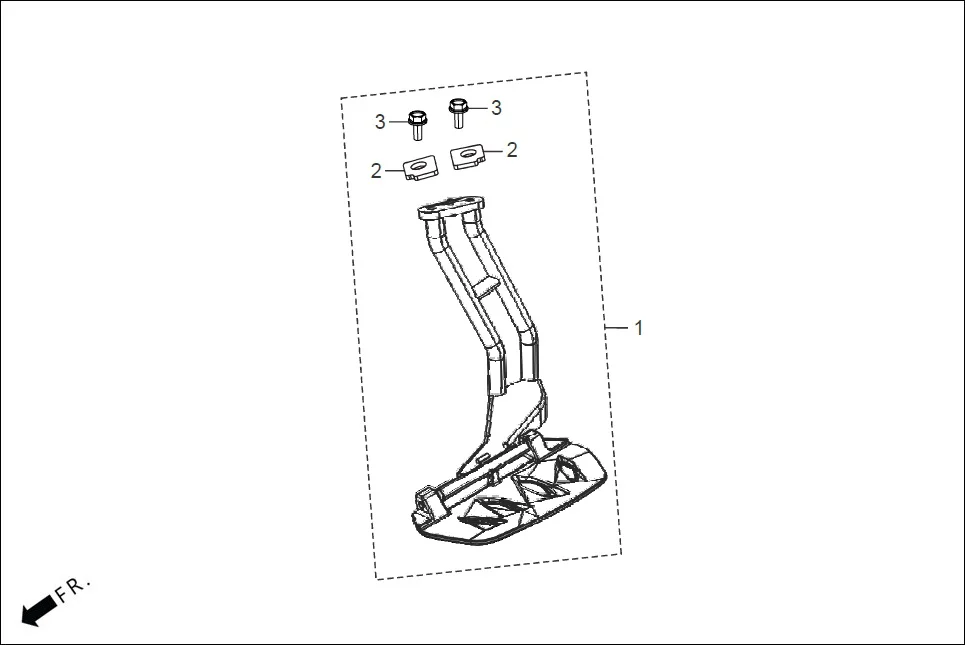 FOP-1 STEP ASSY SAREE(OPTIONAL) assembly diagram for Hero DESTINI 125(Dec.,2024)