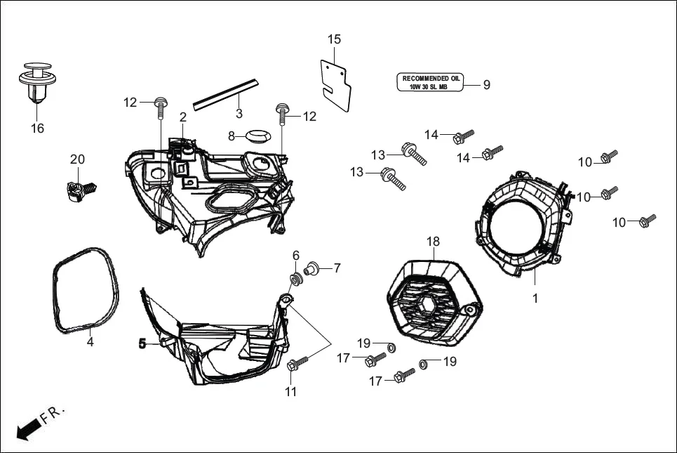 E-1 WATER PUMP / COOLING FAN