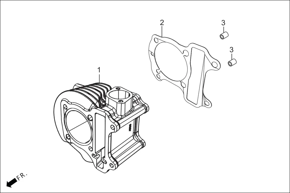 E-3A CYLN. &amp; CYLN HEAD(CYLINDER)