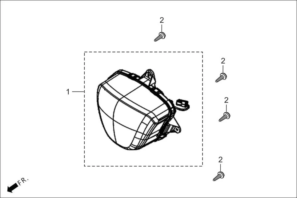 F-1_VX/ZX HEAD LIGHT diagram showing 33100-ABS-401