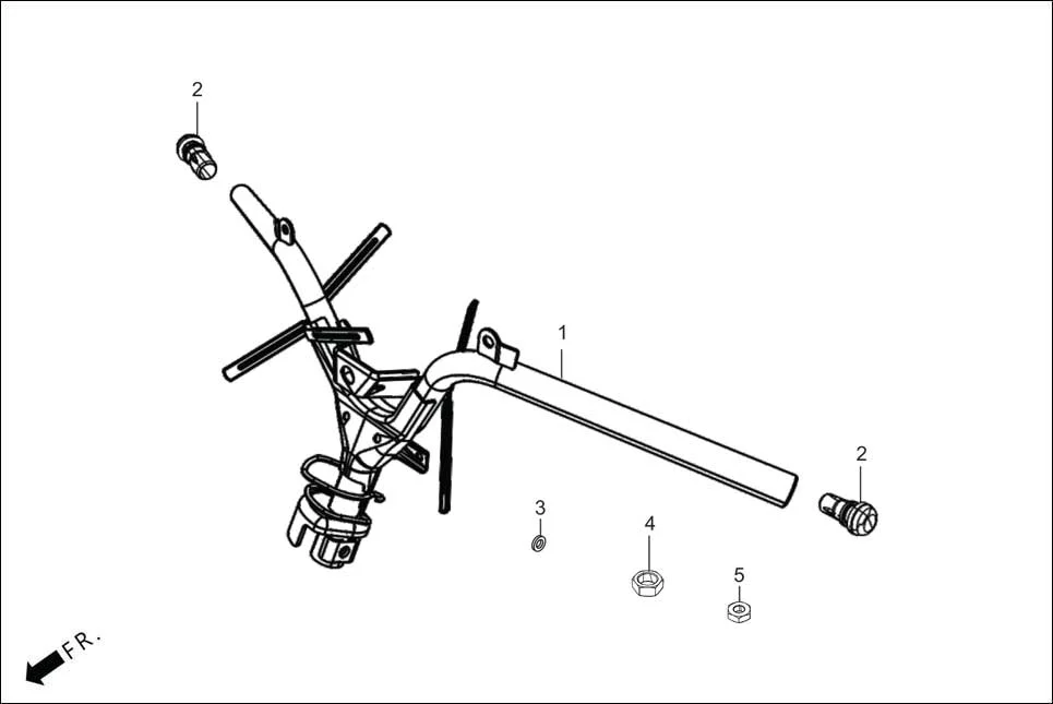 F-4 HANDLE &amp; HNDL COVER assembly diagram for Hero DESTINI 125 BS6 OBD2(Apr., 2025)