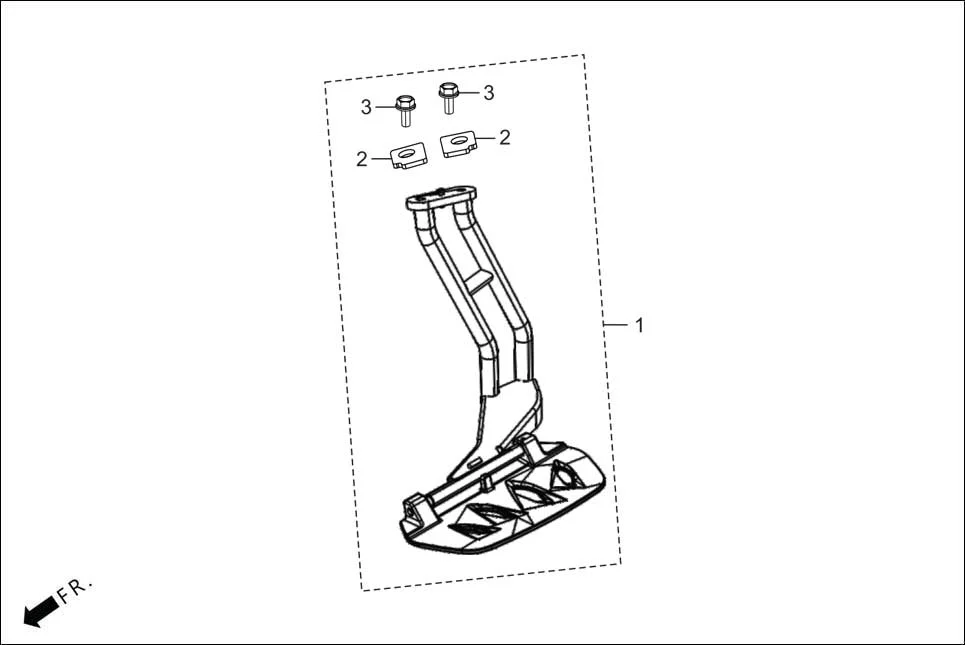 FOP-1 STEP ASSY SAREE (OPTIONAL) assembly diagram for Hero DESTINI 125 BS6 OBD2(Apr., 2025)
