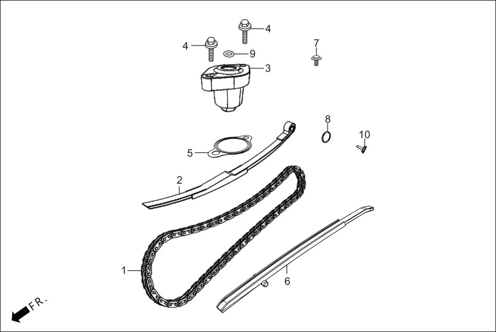 E-4A CAM SHAFT (CAM CHAIN/TENSIONER)