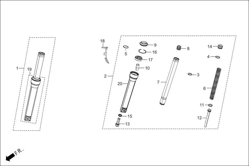 F-9A-VX FRONT CUSHION diagram showing 51400-AAW-3000-20