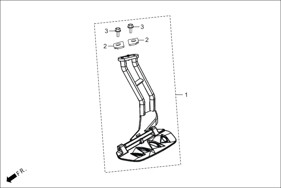 FOP-1 STEP ASSY SAREE (OPTIONAL) assembly diagram for Hero DESTINI 125 BS6 OBD2 PHB CBS (Sept.,2025)