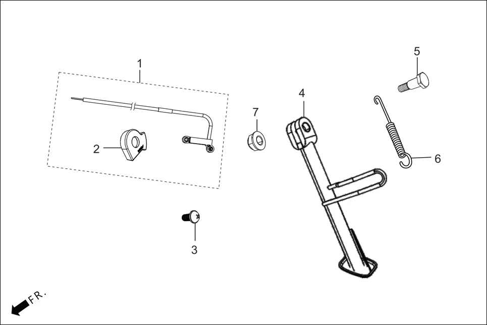 FOP-2 (OPTIONAL) diagram showing 90107-AAB-000