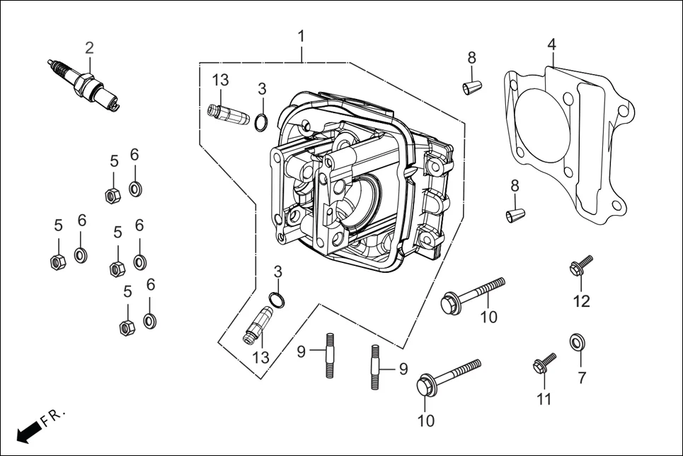 E-3 CYLINDER &amp; CYLINDER HEAD (CYLINDER HEAD)