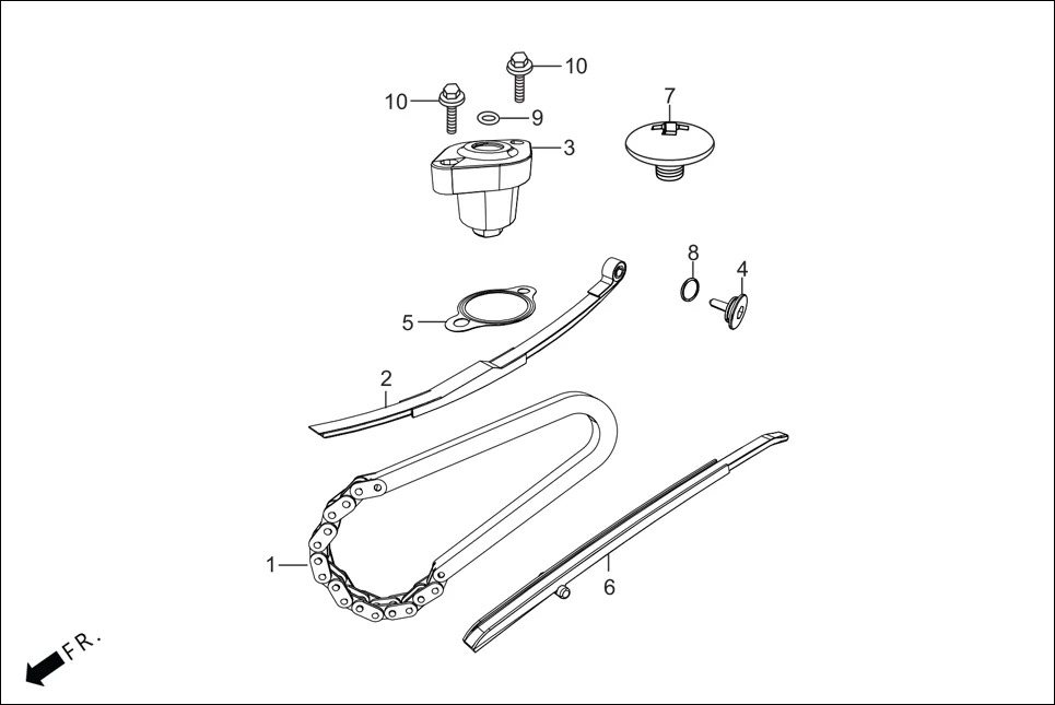 E-4A CAM SHAFT (CAM CHAIN/TENSIONER)