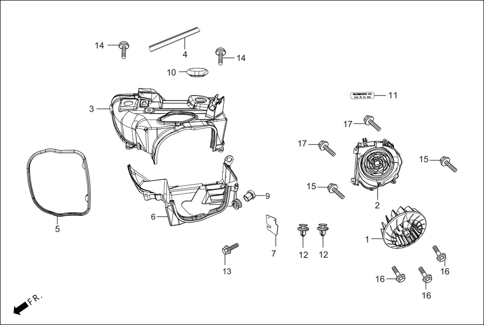E-1 WATER PUMP /COOLING FAN
