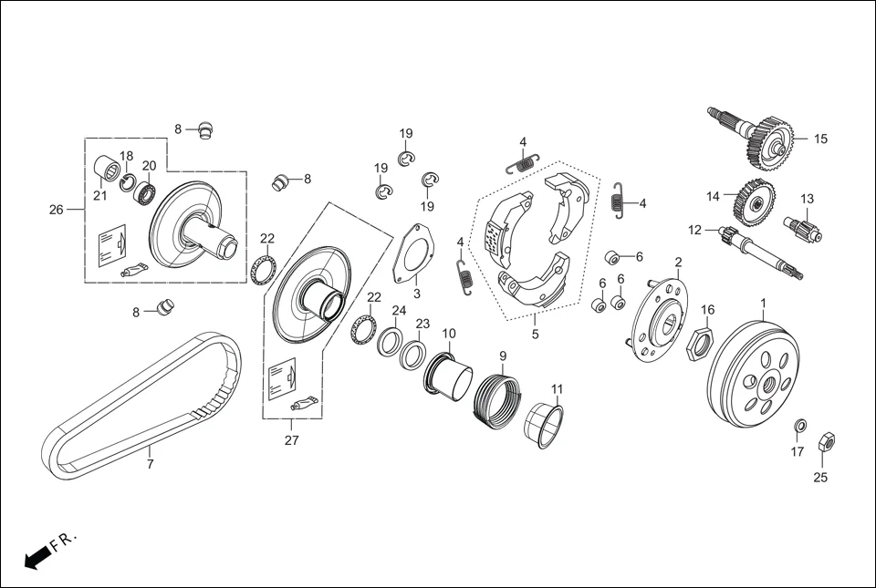 E-9 TRANSMISSION (DRIVEN FACE)
