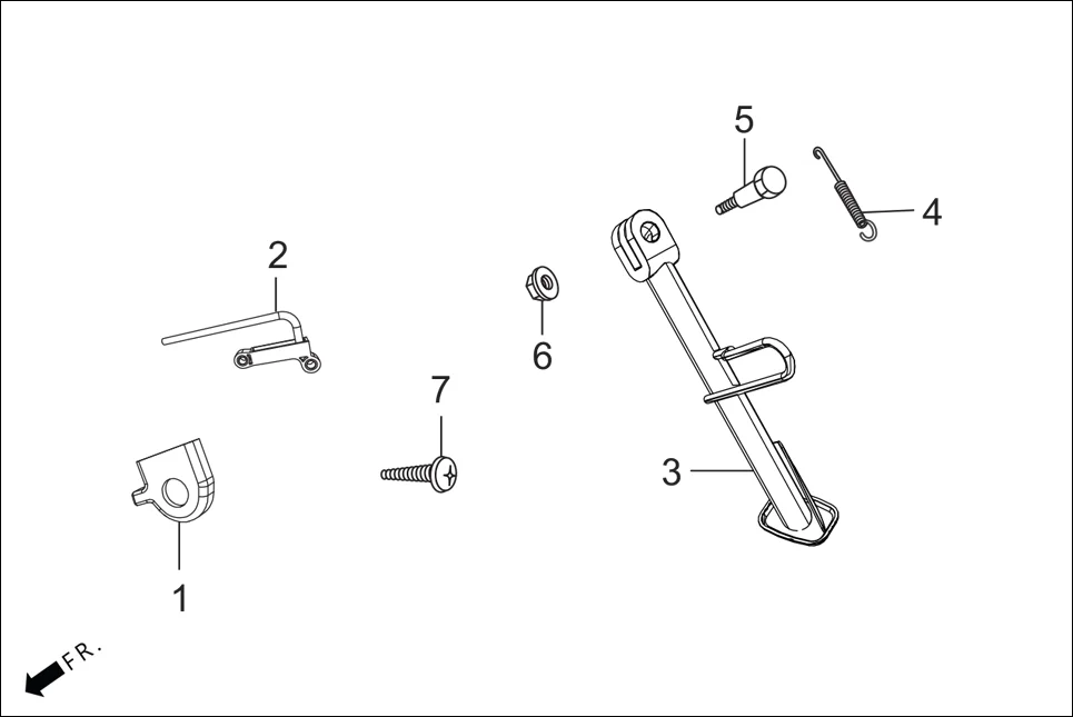 FOP-4 SIDE STAND/COVER ASSY. SEAT(OPTIONAL) diagram showing 50536-KPL-900