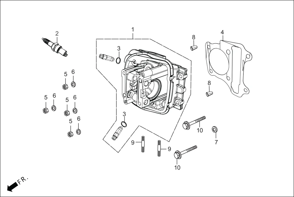 E-3 CYLINDER &amp; CYLINDER HEAD (CYLINDER HEAD)