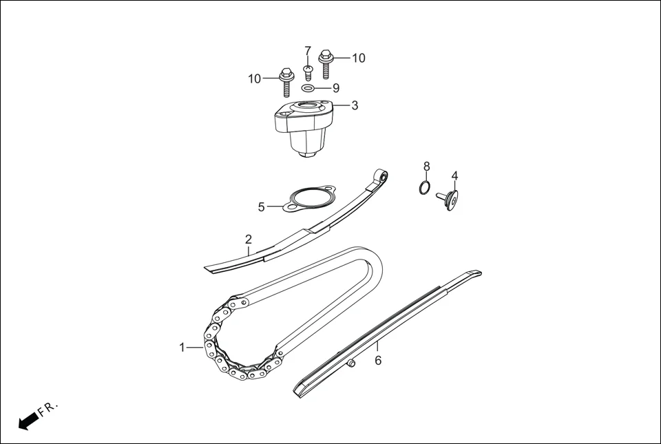 E-4A CAM SHAFT (CAM CHAIN/TENSIONER)