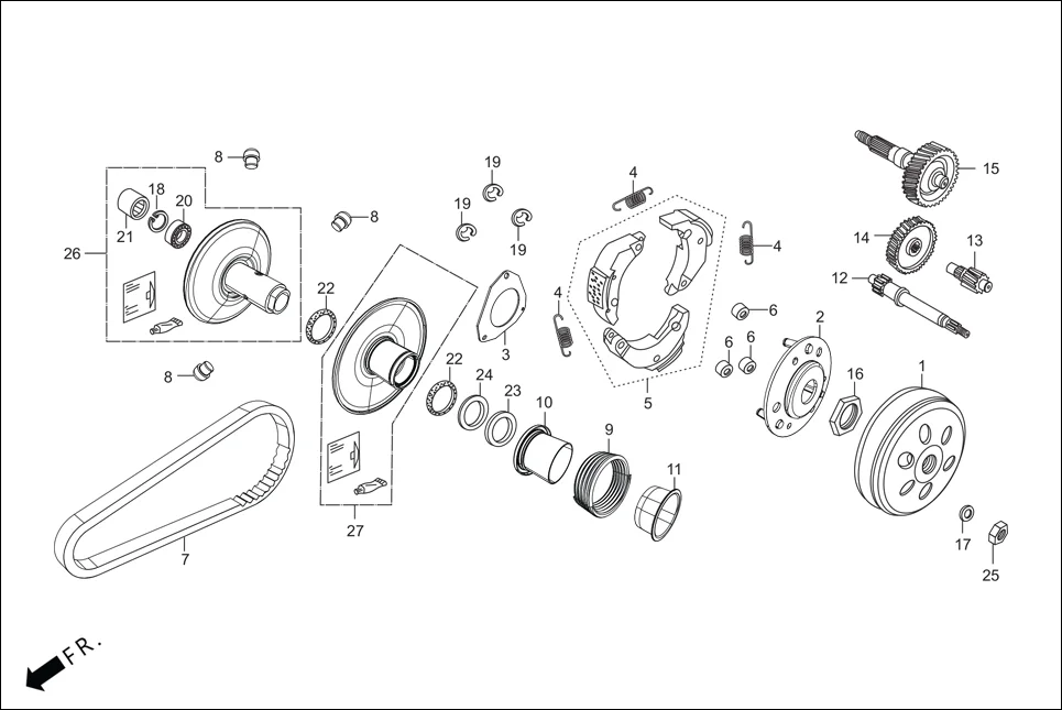 E-9 TRANSMISSION (DRIVEN FACE)