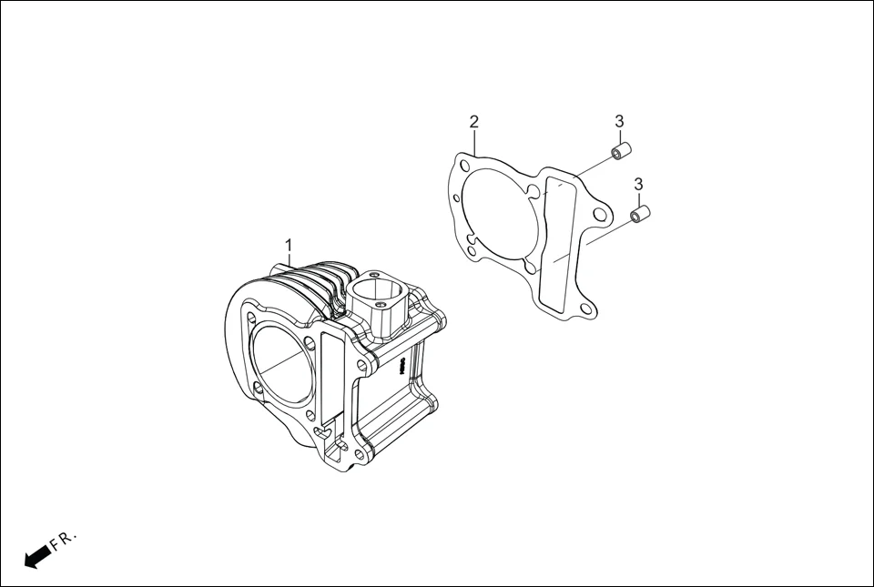 E-3A CYLINDER &amp; CYLINDER HEAD (CYLINDER)