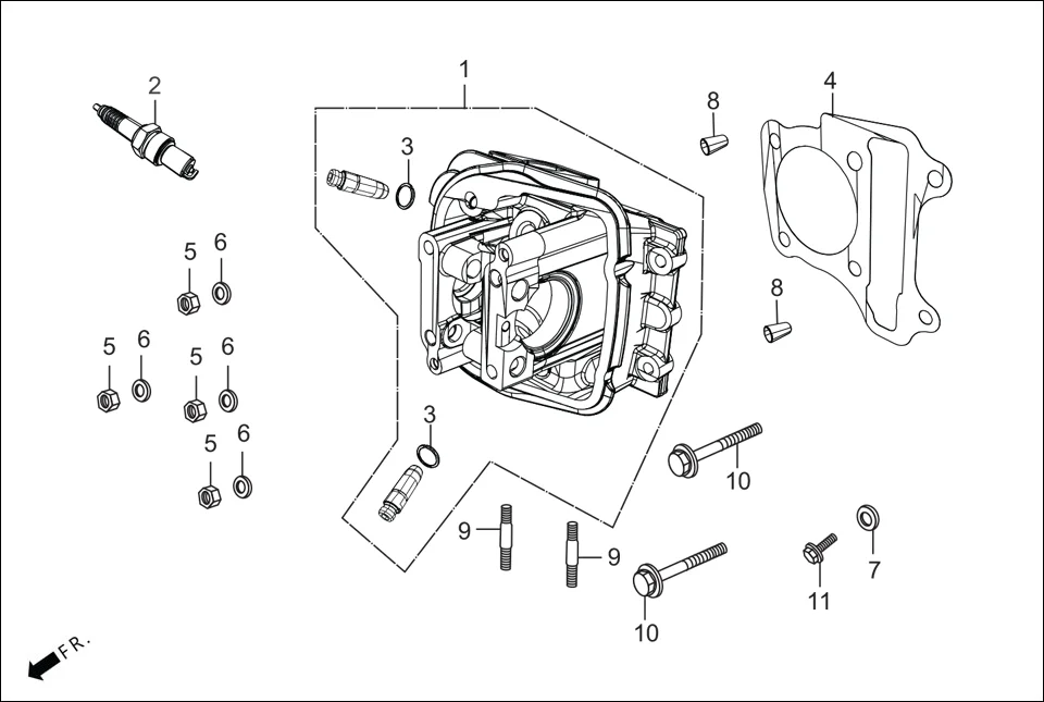 E-3 CYLINDER &amp; CYLINDER HEAD (CYLINDER HEAD)