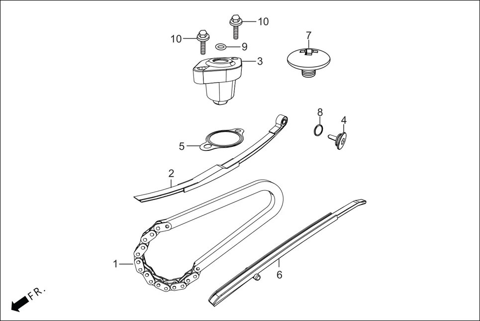 E-4A CAM SHAFT (CAM CHAIN/TENSIONER)
