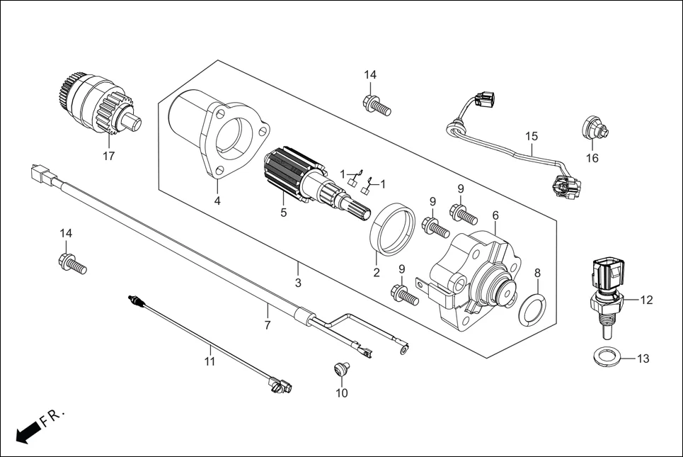 E-5A ELECTRICALS(STARTING MOTOR)