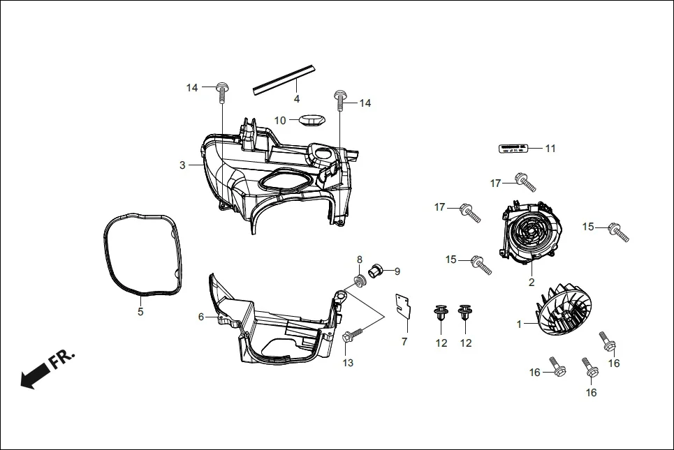 E-1 WATER PUMP /COOLING FAN