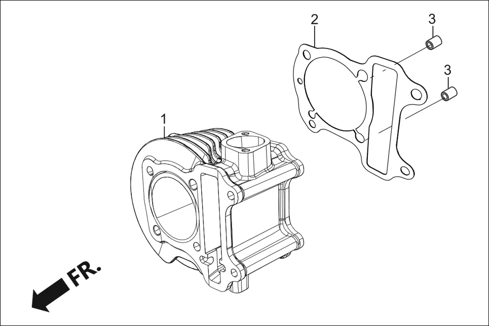 E-3A CYLINDER &amp; CYLINDER HEAD (CYLINDER)