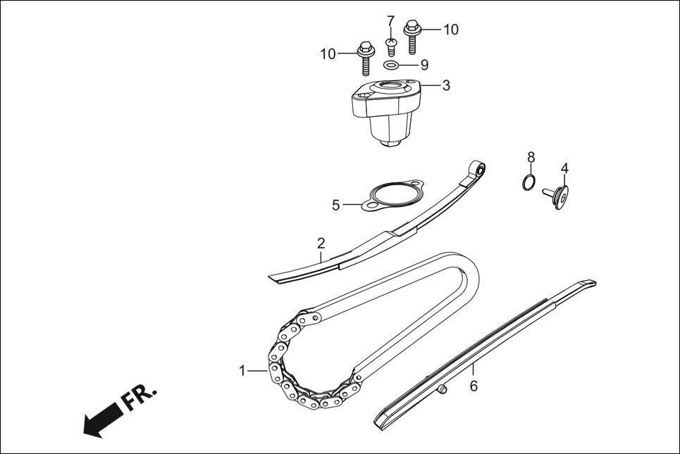 E-4A CAM SHAFT (CAM CHAIN/TENSIONER)