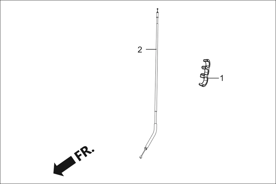 F-13A CONTROL CABLE assembly diagram for Hero Destini 125 (Oct, 2018)