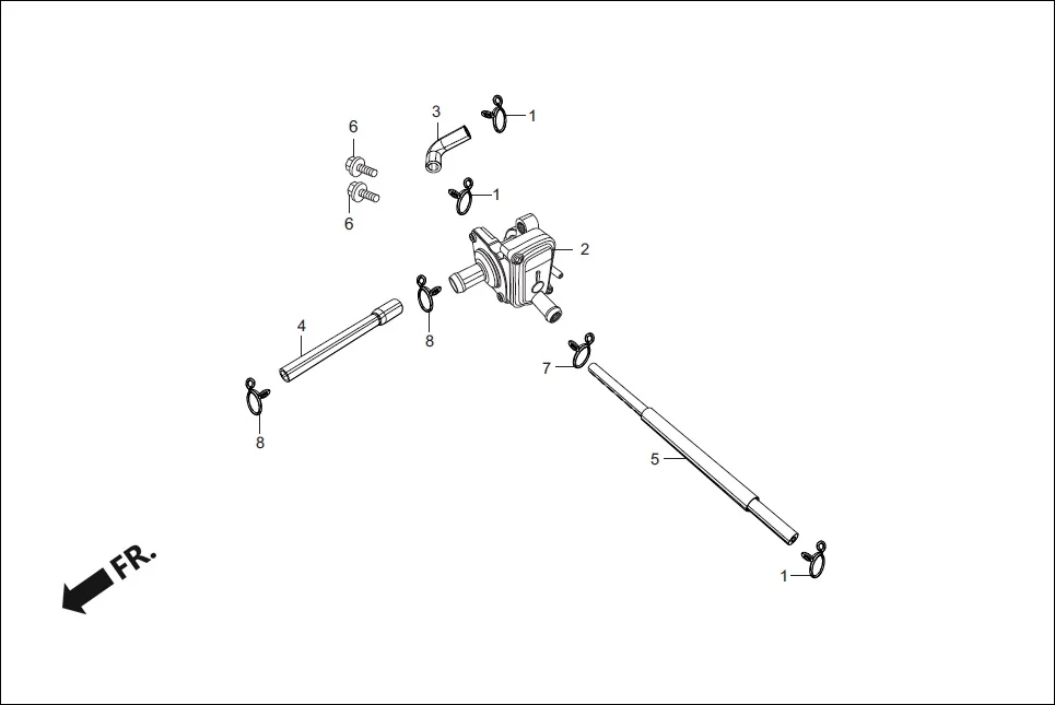 F-15A AIR SUCTION VALVE assembly diagram for Hero Destini 125 (Oct, 2018)