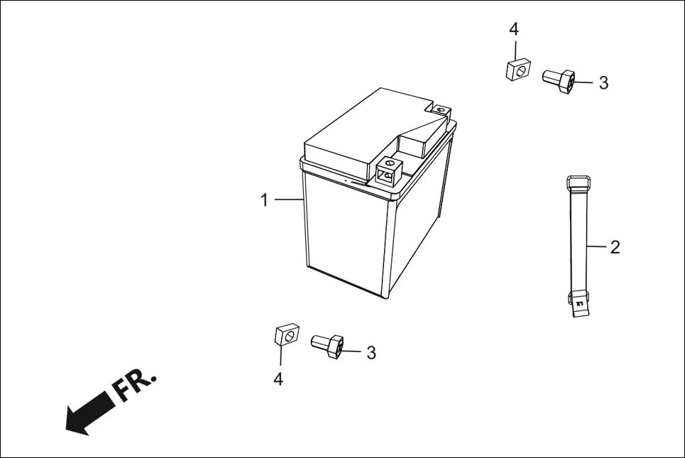 F-21 BATTERY ASSY. assembly diagram for Hero Destini 125 (Oct, 2018)