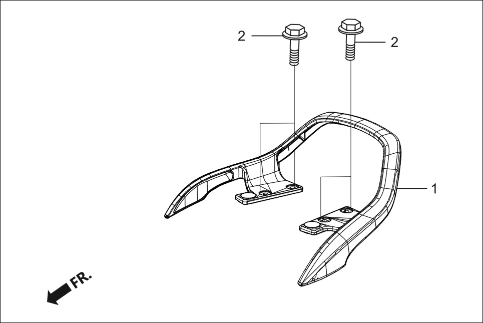 F-23A FRAME BODY assembly diagram for Hero Destini 125 (Oct, 2018)