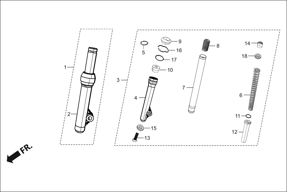 F-9A FRONT CUSHION assembly diagram for Hero Destini 125 (Oct, 2018)