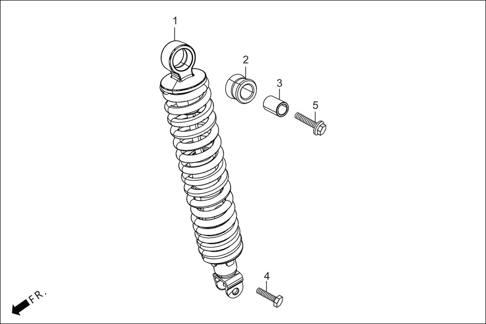 F-18 REAR CUSHION assembly diagram for Hero Destini BSVI Prime(Jun,2023)