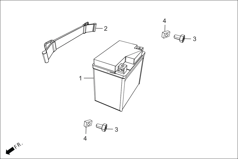 F-21 BATTERY ASSY. assembly diagram for Hero Destini BSVI Prime(Jun,2023)