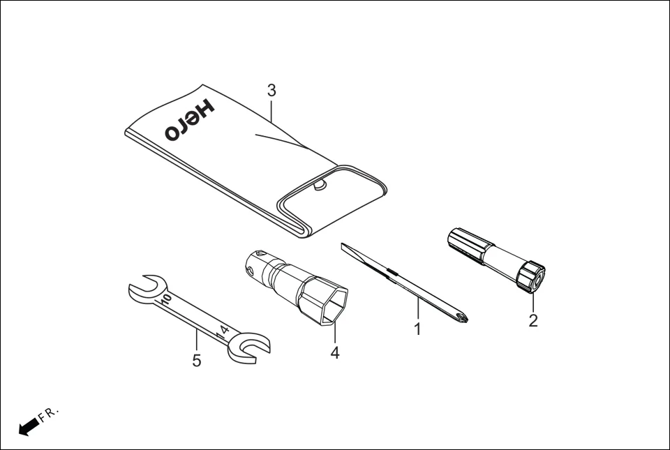 F-24 TOOLS assembly diagram for Hero Destini BSVI Prime(Jun,2023)