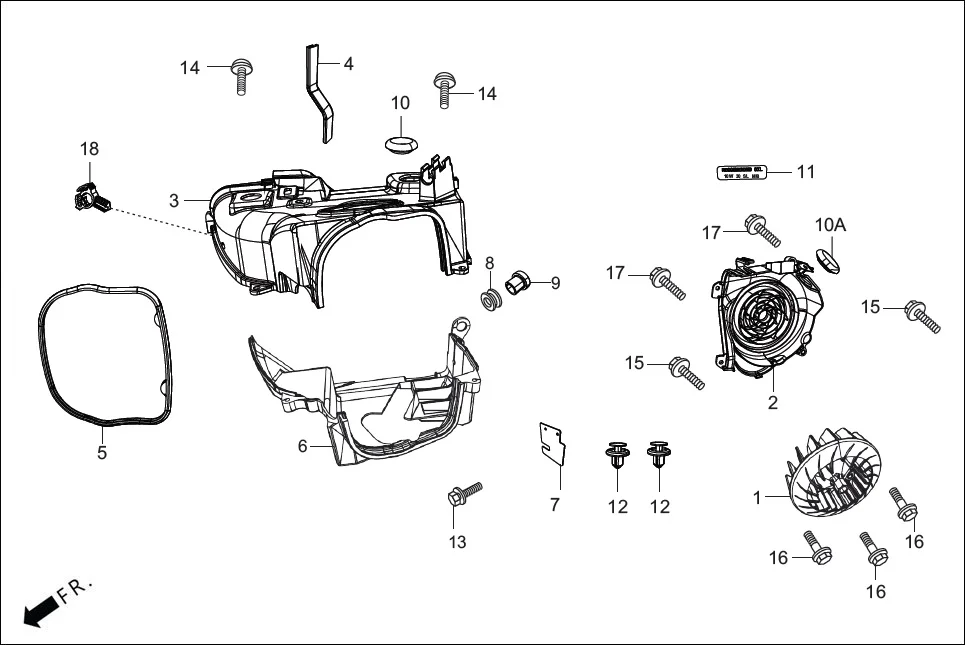 E-1 WATER PUMP / COOLING FAN
