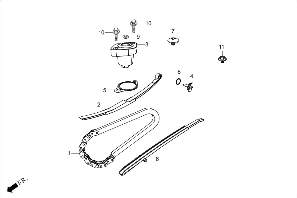 E-4A CAM SHAFT(CAM CHAIN/TENSIONER)