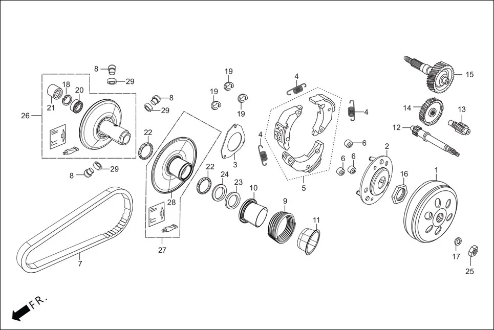 E-9 TRANSMISSION (DRIVEN FACE)