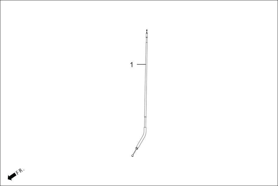 F-13A CONTROL CABLE assembly diagram for Hero DESTINI PRIME OBD PHA B(May, 2025)