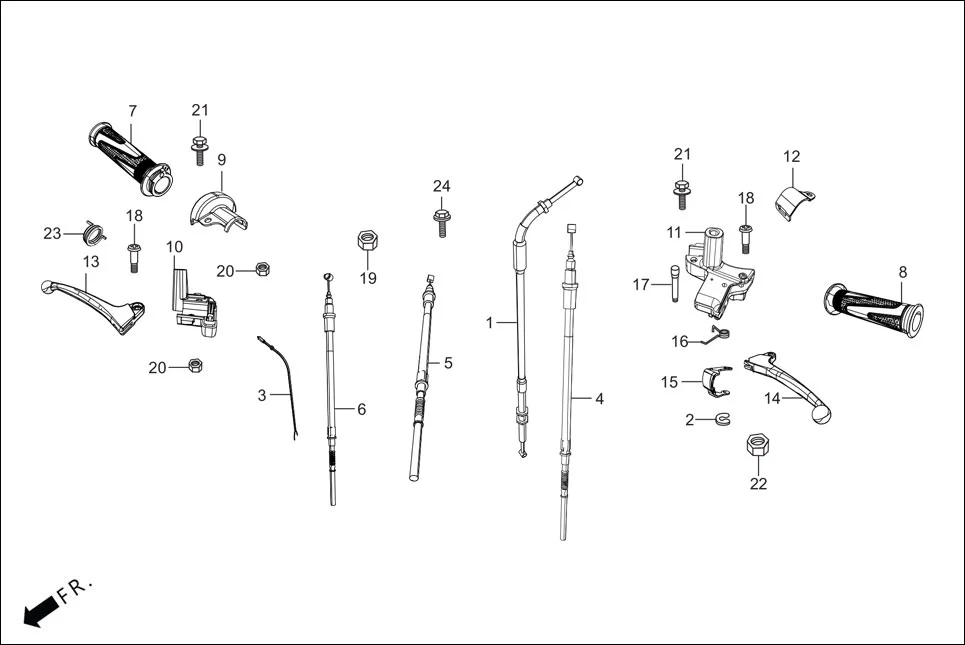 F-3A HNDL.&amp; HNDL.COVER diagram showing 53175-AAW-000