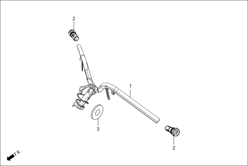 F-3 HNDL.&amp; HNDL.COVER assembly diagram for Hero DESTINI PRIME OBD PHA B(May, 2025)