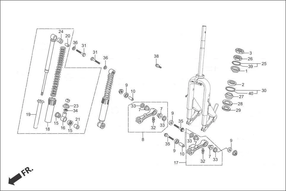 F-9B-VX STRG. STEM/FR. FORK diagram showing 51486-GC8-003