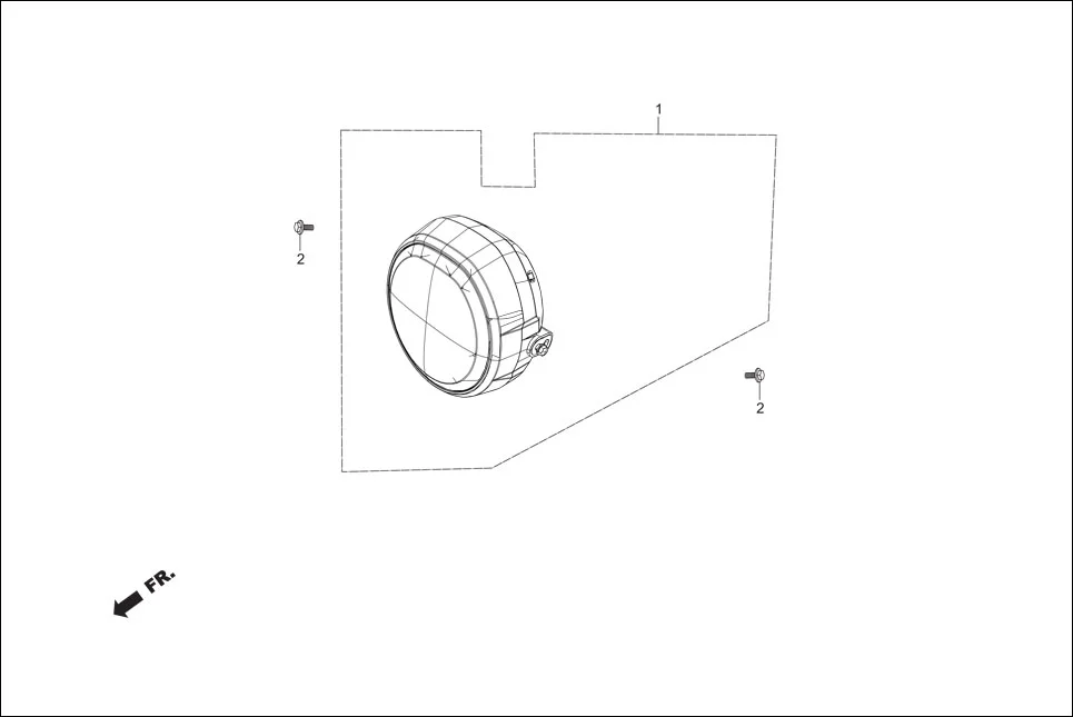 F-1 HEAD LIGHT assembly diagram for Hero Xpulse 200 (May,2019)
