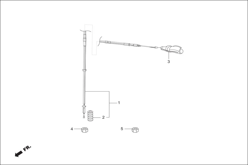 F-3 HANDLE LEVER / SWITCH/ CABLES assembly diagram for Hero Xpulse 200 (May,2019)